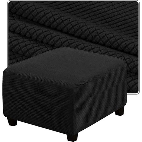 Housse de futon carrée 35x35 40x40 50x50cm - Housse décorative personnalisable pour futon, repose-pieds et tabouret (1/5)