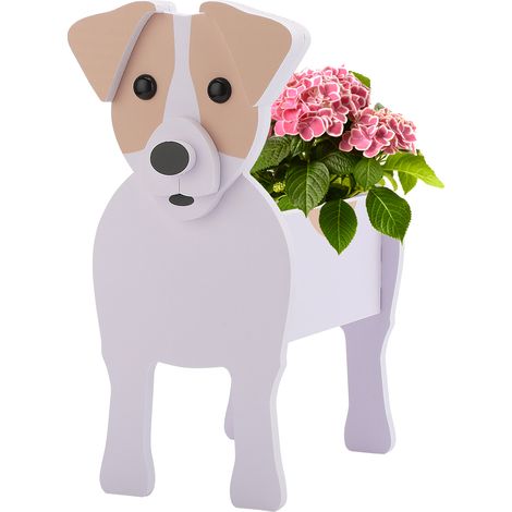 Pot de jardinière décoratif pour chien, haute capacité de charge, fleur mignonne pour décoration de jardin de maison, petite taille (1/5)