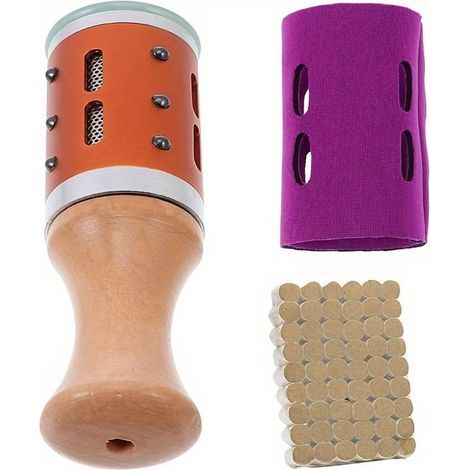 Bâtonnets de moxa et support pour réchaud à moxibustion, masseur de points d'acupuncture pour moxibustion, boîte de massage à rouleau de jade, unisexe. (1/5)