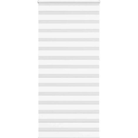 Doppelrollo Weiß 110x230 cm Stoffbreite 105,9 cm Polyester