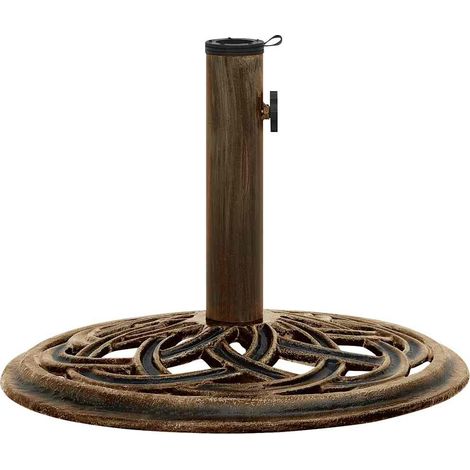 Maison Exclusive - Sonnenschirmständer Bronzen 44x44x31 cm Gussei