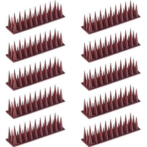 10 Anti Grimper Chat Oiseau Clôture, Anti-Escalade Pointes de Oiseau Anti Grimpant Piques Pointes de Dissuasion des Oiseaux pour