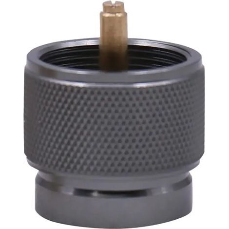 Adaptateur pour bouteille de gaz propane avec prise américaine, compatible avec les réchauds de camping portables et les bouteilles de gaz MAPP de 1 lb. (1/4)