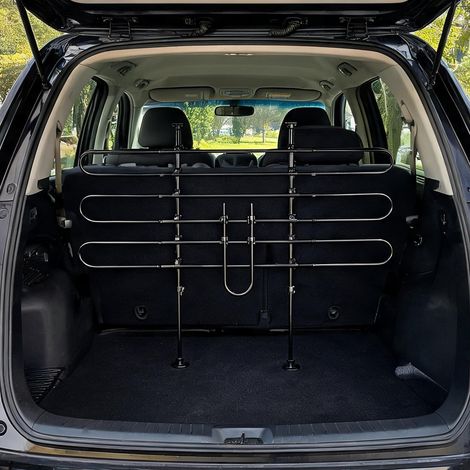 Caisse de transport pour animaux réglable de 85 à 135 cm negro (1/5)