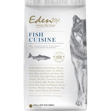 Eden Fish Cuisine, cibo secco per cani al salmone e aringa, confezione da 6 kg. (1/2)