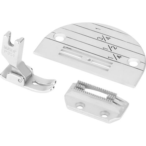 Zubehörset für Industrienähmaschinen: 3-teilig, inklusive Stichplatte, Nähfuß, komplettes Set (1/5)