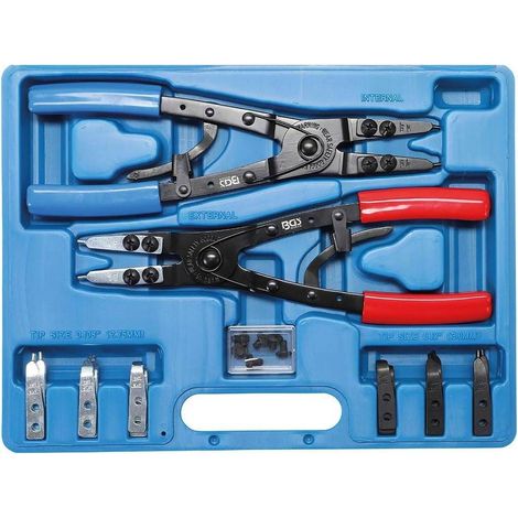 Jeu de Pinces à Circlips 10 pcs - Pointes Échangeables - Précision et Durabilité, Pro - D-Work (1/4)