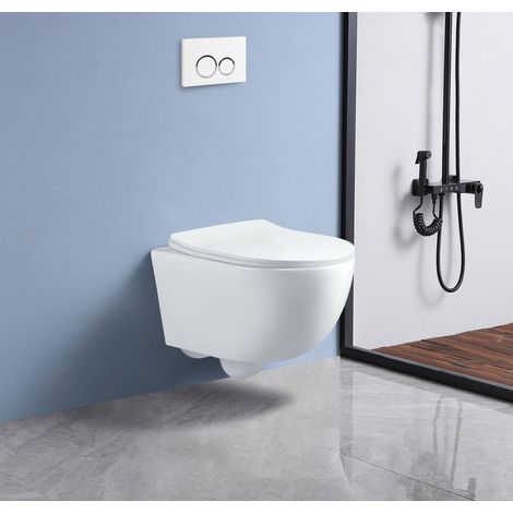 WC EN CERAMIQUE WALL HUNG - SUSPENDU BLANC