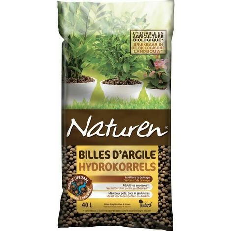Naturen Blähton Natur 40L für Gartenbau