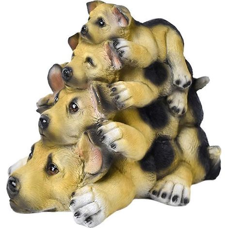 Spardose aus Kunstharz, Hundefigur, Münztopf, Spielzeug-Spardose, Schreibtischdekoration, Kindergeburtstagsgeschenk (1/5)