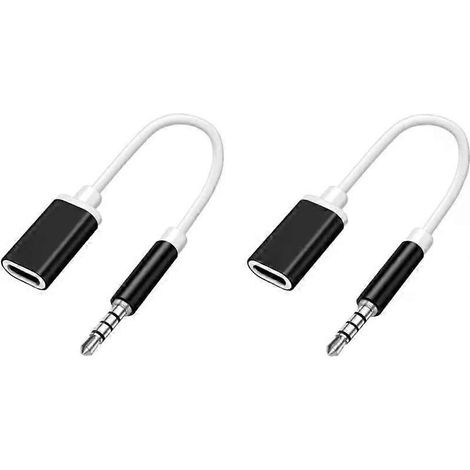 NOUVEAU Adaptateur pour casque audio de voiture USB-C vers 35 mm - Câble auxiliaire pour casque audio USB-C - JXLGV (1/4)