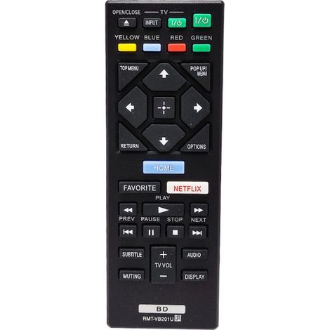 Compatible avec la télécommande Sony Blu-ray DVD RMT-VB201U (1/4)