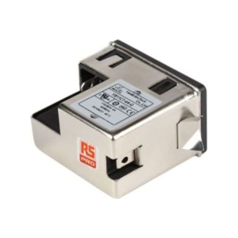 Filtre secteur RS PRO, 4A max, 2 phases, 250 V c.a. max, Montage sur châssis ( Prix pour 1 )