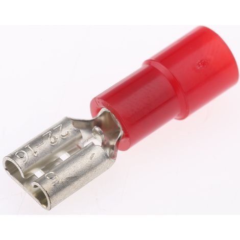 Cosse faston RS PRO, Isolé, Rouge (1/2)