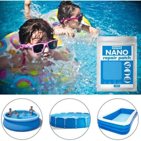 SHOP-STORY : SUPER NANO : 10 patchs de réparation étanches pour piscines, bouées, matelas (1/4)