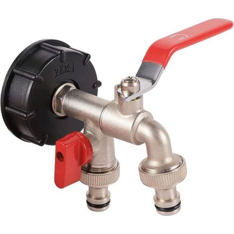Adaptateur réservoir IBC - Acier inoxydable Étanchéité garantie - Irrigation et stockage eau - Filetage S60X6 25 cm (1/5)