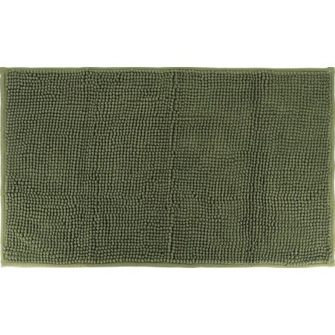 Tapis de salle de bain Vert Kaki  en Microfibre Boules 45 x 75 cm - TENDANCE (1/2)
