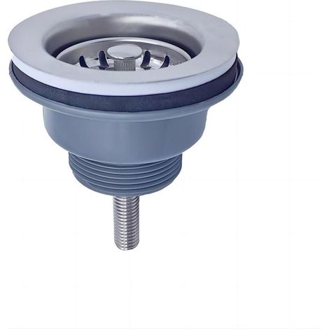 Bonde D'évier Sans Trop Plein Panier Inox ø 84 mm 1½", Acier Inoxydable + ABS, Bonde + Panier, Convient pour Évier en Granit, Évier en Marbre, Vis Longueur 70MM Pour Lavabos en céramique (1/5)