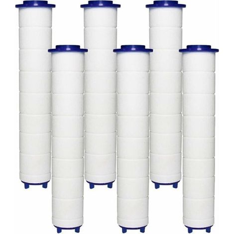 FILTER Pommeau Douche 6 Filtres en Coton PP, Élément Filtrant en Coton PP pour Douchette et Filtre Ionique, pour Pommeau Douche Pluie,de (1/4)
