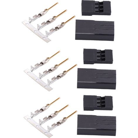 Connecteur JR femelle 11.010, 100 pièces, fiche plaquée or professionnelle, équipement électronique, prise dorée haute qualité (1/5)
