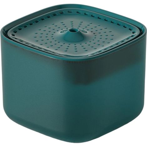 Fontaine à eau pour animaux – JINFGERNE – Distributeur automatique avec filtration et circulation – Pour chats et chiens – Vert (1/5)