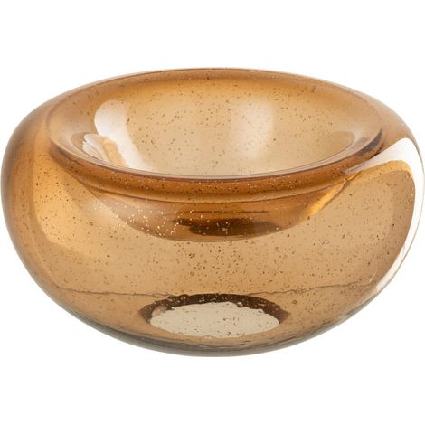 Coupelle Déco en Verre "Carol" 26cm Caramel (1/3)