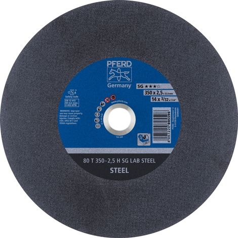 PFERD TOOLS Labortrennscheibe T 350x2,5x32 mm Leistungslinie SG LAB STEEL für Stahl 10 Stk (1/5)