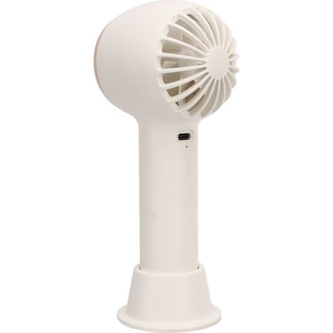 Mini ventilateur de poche portable rechargeable par USB avec plaque de refroidissement, idéal pour le maquillage des cils, les enfants, les femmes, blanc.