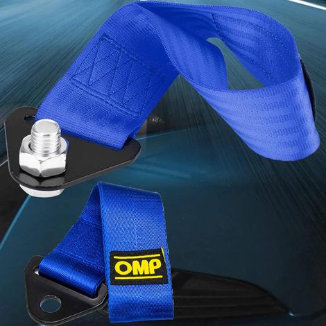 Cinghia in tessuto Ganci Traino Paraurti Anteriore e Posteriore Racing - Colore: Blu
