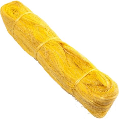 Écheveau de sisal jaune, paquet de 500 g, lot de 3