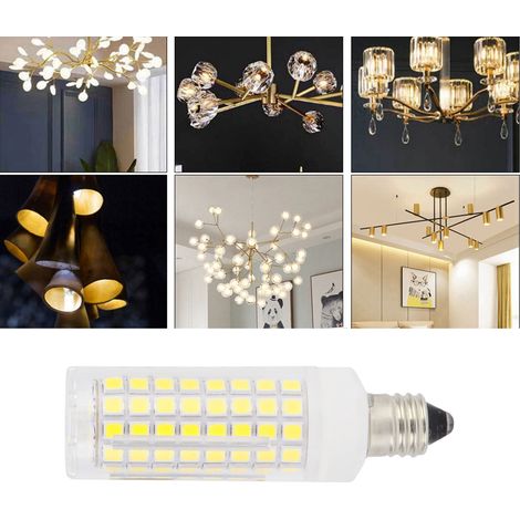 Ampoule LED E11 1000 lm, 102 LED, dimmable, pour lustre, plafonnier et applique murale, 110 V, blanc froid (1/5)