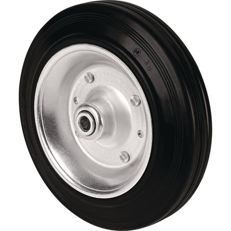 Rueda de repuesto D.100mm Capacidad 75kg VG negra Diámetro eje 12mm Longitud buje 40mm TECWERK (1/2)