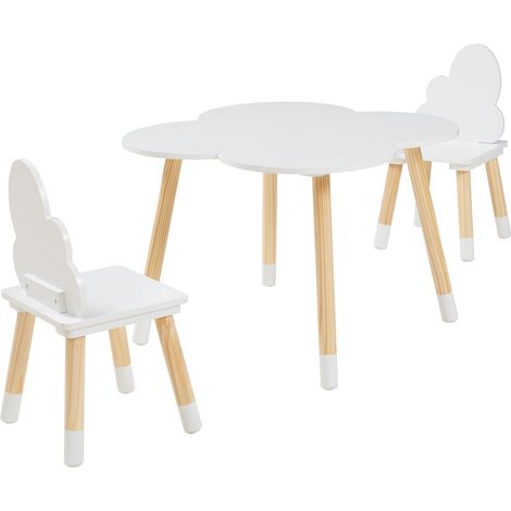 Set tavolo e 2 sedie per bambini Epim bianco 030009447