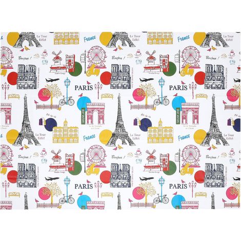Nappe de Table pour Peinture Garçon et Filles en Peva Imperméable et Légère, Lavable, Motif France, Protection pour Activités Créatives sur Table (1/5)