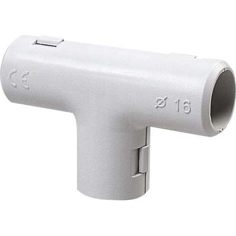 poly pool - giunto a t ispezionabile per tubi rigidi ø 16 mm ip40 grigio