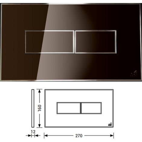 Placca Di Comando - TODINI - Aggancio Meccanico - Compatibile Con Cassette Della Linea IDEA - In Abs e Ple x iglas - Bronzo