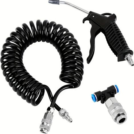 Pistolet à air comprimé pour camion, pistolet à air comprimé avec tuyau de rappel, kit de nettoyage de pièces de camion