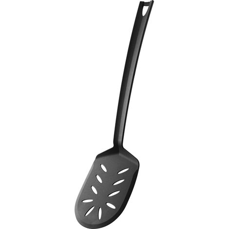 FACKELMANN 40243 Wok Asia Line-Paletta da Cucina in plastica, Cucchiaio per pentole e padelle rivestite (Colore: Nero), quantità: 1 Pezzo (1/2)