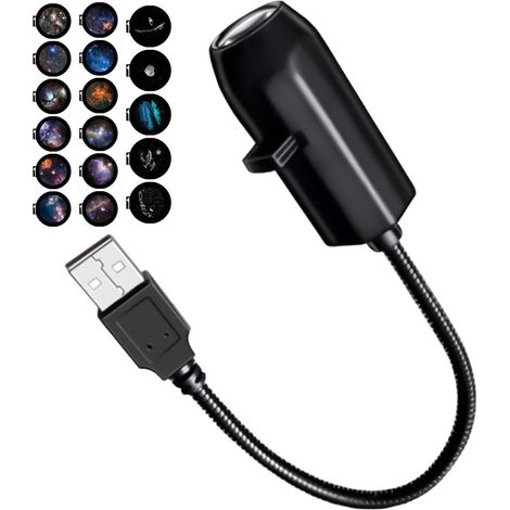 Projecteur galaxie veilleuse Lampe à paysage astronomique USB (1/5)