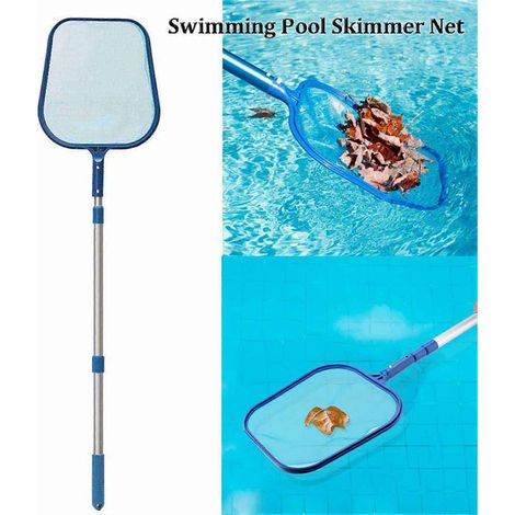 Outil de nettoyage de piscine 2024 avec perche télescopique, épuisette à feuilles pour piscine (1/3)