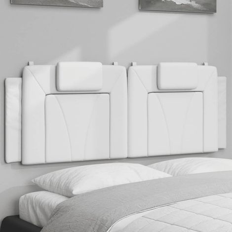 Kopfteil-Kissen "Viana" Weiß 120 cm Kunstleder