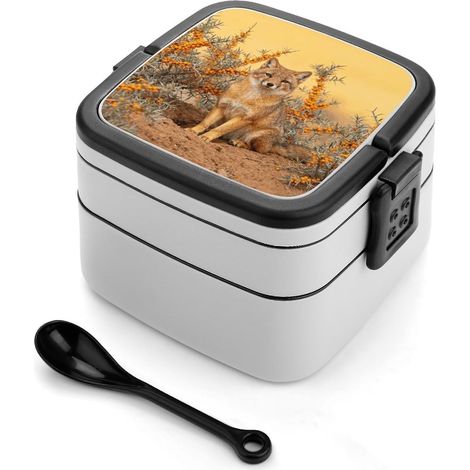 Boîte à bento renard tibétain dans un argousier pour adultes (1/5)