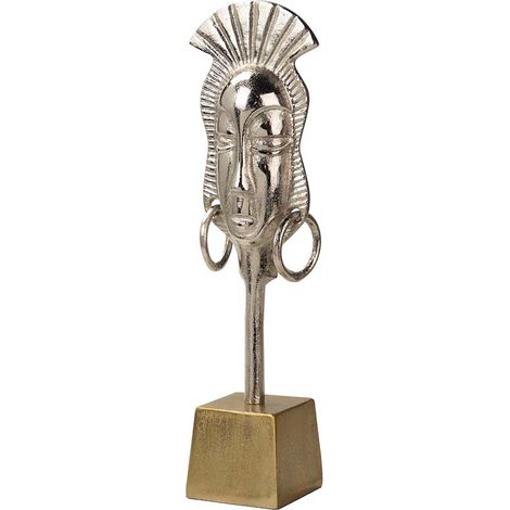Silber/Gold Aluminium Gesichtsfigur 14X10X50 Cm (1/5)
