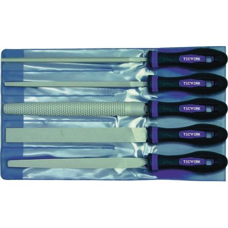 Juego de limas L.250mm Corte 2 2K-Ergo TECWERK (1/2)
