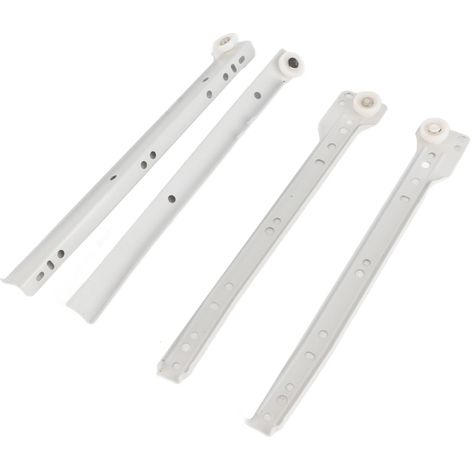 Kit de guías para cajones de acero laminado en frío, rieles gruesos para cajones de muebles (1/5)