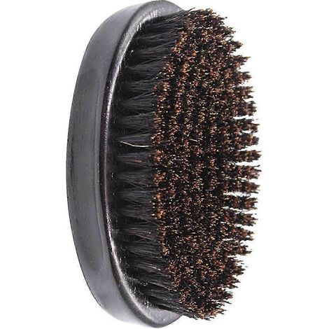 Brosse à barbe, peigne à barbe, outil de soin du visage, nettoyage des poils du visage, rasage de la moustache, manche en bois, épilation du rasage pour coiffeur-Big (1/5)