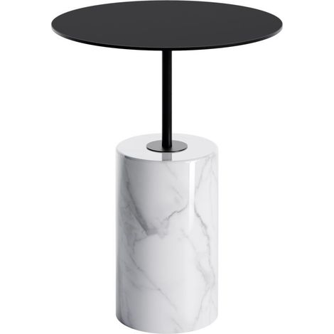 Mesa auxiliar Steinberg Serie 541, con base de mármol, redonda, (1/3)