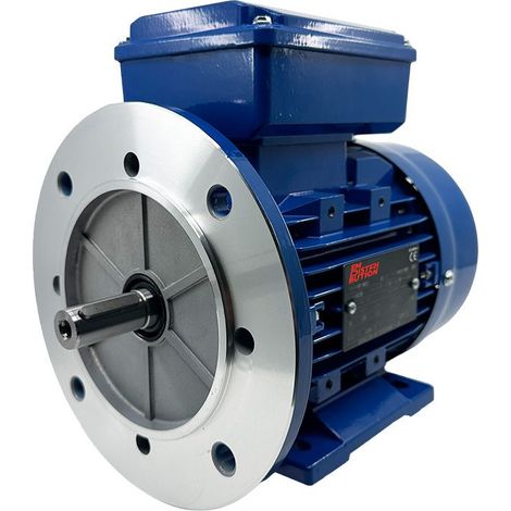 Moteur Électrique Monophasé B35, 1.1 KW, 1500 TR/MIN, HA 80, 230V, Alu - Carcasse réduite (1/5)