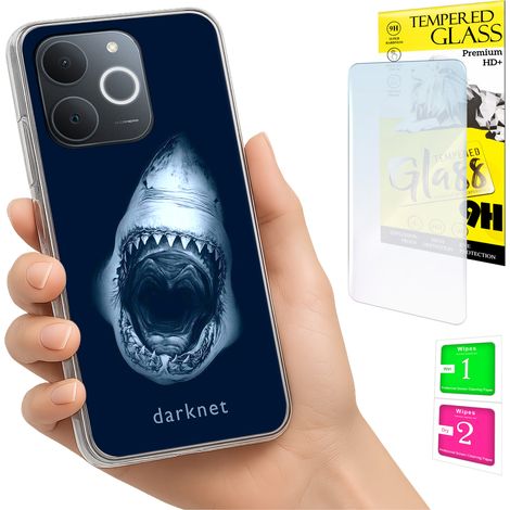 Funda para Realme Note 70T con cubierta trasera y cristal 9H. (1/5)