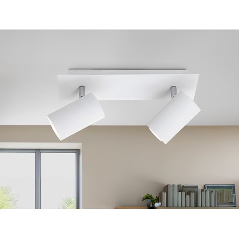 LED Deckenstrahler Weiß 2-flammig, Breite 30cm (1/5)